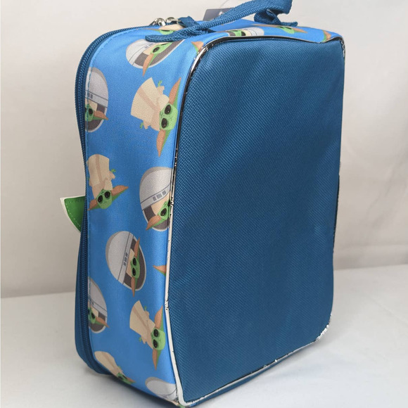 New Star Wars Mandalorian Baby Yoda LUNCH KIT BOX BAG Insulated Dual Compartment - Picture 4 of 9